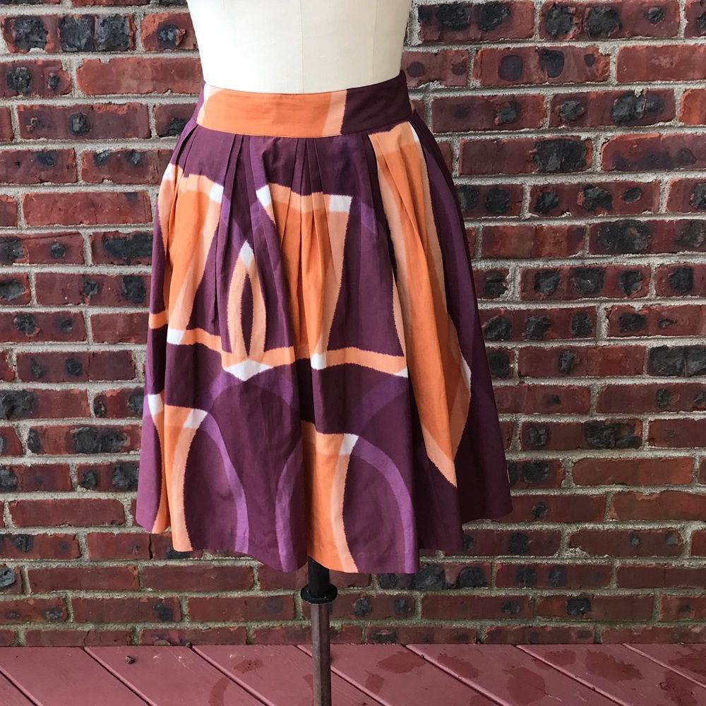 Club Monaco Abstract Print Skirt